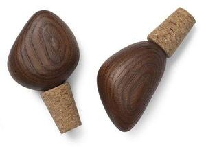 Ferm LIVINGferm LIVING - Cairn Vino Stoppers Komplet of 2 Temno Rjava ferm LIVING