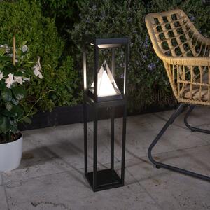 OSRAM SMART+ LED-solarna ulična svetilka ALPS, črna senzor IP44, zatemnjen, Črna, Aluminij, Sodobni