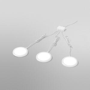 OSRAM SMART+ WiFi UNDERCABINET ROUND, bela, Ø 8 cm, komplet 3 kosov, zatemnjen, Bela, Kuhinja, Aluminij, Sodobni