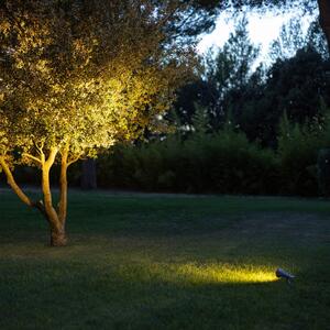 Les Jardins LED-solarni žaromet OJE, siv, zatemnilni senzor dnevne svetlobe Timer, zatemnjen, Siva, Plastika, Sodobni, Solarne luči