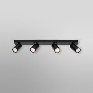 OSRAM stropni reflektor OCTAGON črn 4-flg. GU10-LED 927 dim, zatemnjen, Črna, Dnevna soba / jedilnica, Kovina, Sodobni