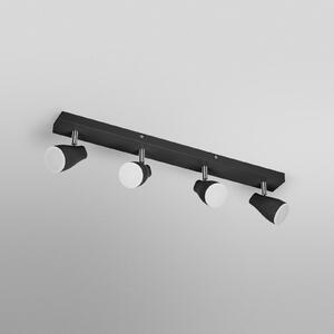 OSRAM stropni reflektor PEAR, črn, 4-krilni, GU10-LED 2.700 K, Črna, Plastika