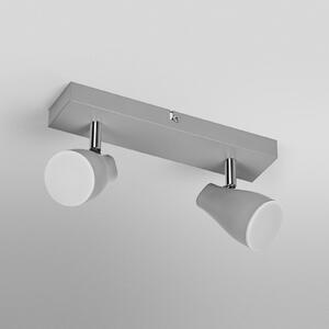 OSRAM stropni reflektor PEAR, siv, 2-žarčni, GU10-LED 2.700 K, Siva, Plastika