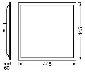 OSRAM SMART+ WiFi LED-panel PLANON MAGIC, bela 45 cm RGB CCT, zatemnjen, Bela, Dnevna soba / jedilnica, Kovina, Sodobni