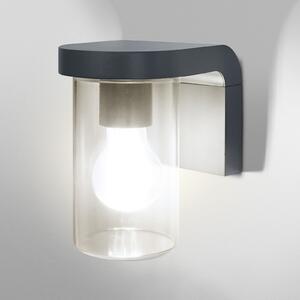 OSRAM zunanja stenska svetilka ENDURA CLASSIC CASCADE, prozorno steklo, IP44, zatemnjen, Siva, Aluminij, Sodobni