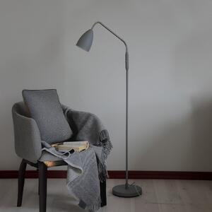 Markslöjd LED-stojna svetilka Patro, siva, kovina, zmožnost zatemnitve, zatemnjen, Siva, Dnevna soba / jedilnica, Kovina, Sodobni