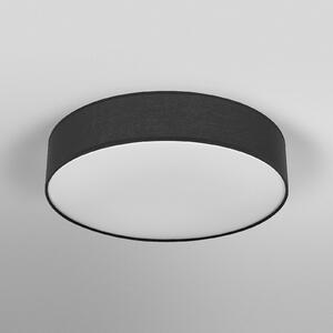 OSRAM stropna svetilka ORBIS PARIS, črna, Ø 48 cm tekstil E27, zatemnjen, Črna, Dnevna soba / jedilnica, Tkanine / tekstil, Sodobni