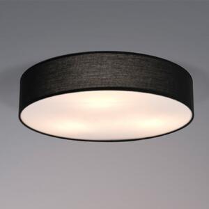 OSRAM stropna svetilka ORBIS PARIS, črna, Ø 40 cm tekstil E27, zatemnjen, Črna, Dnevna soba / jedilnica, Tkanine / tekstil, Sodobni