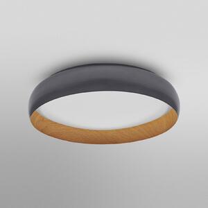 OSRAM LED stropna svetilka ORBIS LIVIA, Ø 52 cm, siva, kovinska dim, zatemnjen, Siva, Dnevna soba / jedilnica, Kovina, Sodobni
