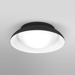 OSRAM stropna svetilka ORBIS Milan, črna Ø 31 cm kovina/steklo, zatemnjen, Črna, Dnevna soba / jedilnica, Kovina, Sodobni