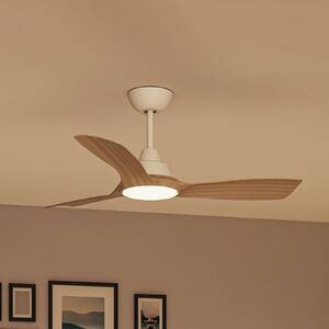 Philips LED ventilator Olas, premer 106 cm, rjav/bel, CCT, zatemnjen, Bela, Dnevna soba / jedilnica, Plastika, Sodobni