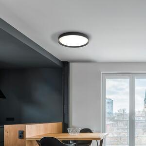 ACB ILUMINACIÓN LED stropna svetilka Minsk, črna, Ø 60 cm, Casambi, 42 W, CCT, zatemnjen, Črna, Dnevna soba / jedilnica, Kovina, Sodobni