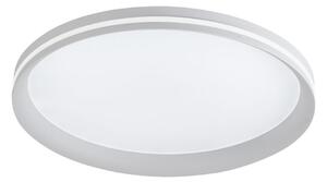 Fabas Luce LED stropna svetilka Isy, bela, Ø 45 cm, kovina, CCT, z možnostjo zatemnitve, zatemnjen, Bela, Dnevna soba / jedilnica, Kovina, Sodobni