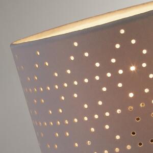 Searchlight Namizna svetilka Taave, siva/črna, tekstil, kovina, 27 cm, E14, Siva, Dnevna soba / jedilnica, Tkanine / tekstil, Sodobni