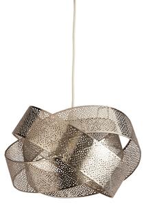 Searchlight Obesna svetilka Steffi, siva, kovina, Ø 35 cm, E27, zatemnjen, Siva, Dnevna soba / jedilnica, Kovina, Sodobni