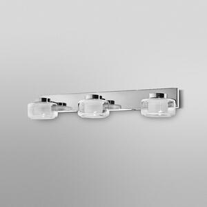 OSRAM LED stenska svetilka ORBIS FLAME, krom, 3-svetilna, CCT, IP44, Kovinska, Kopalnica, Kovina, Sodobni