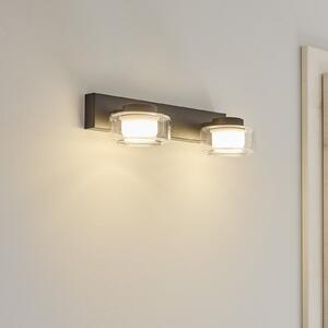 OSRAM LED stenska svetilka ORBIS FLAME, črna, 2-svetilna, CCT IP44, Črna, Kopalnica, Kovina, Sodobni