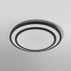 OSRAM LED stropna svetilka ORBIS BERLIN, črna, Ø 49 cm, kovina, Črna, Dnevna soba / jedilnica, Kovina, Sodobni