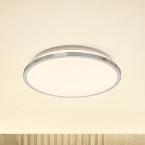 OSRAM LED stropna svetilka BATHROOM, krom, Ø 30 cm, IP44, CCT, Kovinska, Kopalnica, Aluminij, Sodobni