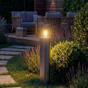 OSRAM žarnica z okovom ENDURA CLASSIC EBRO, nerjaveče jeklo, 49 cm IP44, zatemnjen, Kovinska, Nerjaveče jeklo, Sodobni