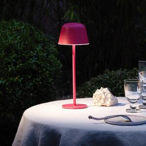 OSRAM LED baterijska namizna svetilka ENDURA STYLE magenta 30 cm IP44 CCT, zatemnjen, Roza / rosé, Aluminij, Sodobni