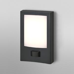OSRAM LED senzorna zunanja stenska svetilka ENDURA STYLE ENTRANCE grafit, Siva, Aluminij, Sodobni