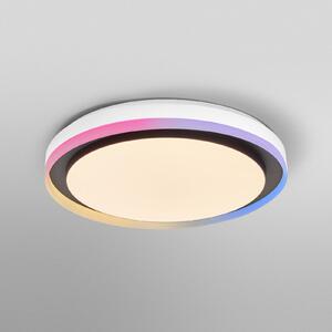 OSRAM SMART+ WiFi stropna svetilka ORBIS ZEST črna 50 cm RGBCCT, zatemnjen, Črna, Dnevna soba / jedilnica, Kovina, Sodobni