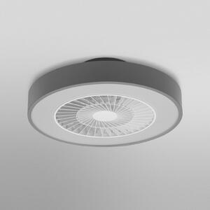 OSRAM SMART+ WiFi LED stropni ventilator CYLINDER, siv, tih, zatemnjen, Siva, Dnevna soba / jedilnica, Plastika, Sodobni