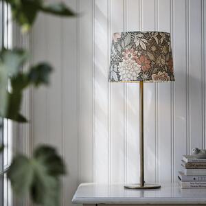 PR Home Namizna svetilka BASE DAHLIA, zelena, višina 58 cm, tkanina, Zelena, Dnevna soba / jedilnica, Kovina