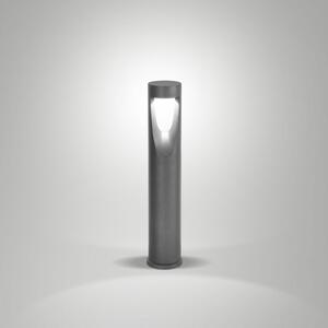 Fabas Luce LED-svetilka Teo, višina 60 cm, črna, kovina, IP65, Črna, Aluminij, Sodobni