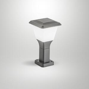 Fabas Luce Stojalo za svetilko Lena, 30 cm, temno siva, kovina, E27, IP65, zatemnjen, Črna, Aluminij, Sodobni