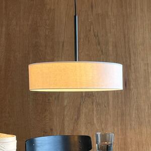 Dyberg Larsen obesna svetilka Calix, višina 12 cm, naravno bela, zatemnjen, Bela, Dnevna soba / jedilnica, Tkanine / tekstil, Dizajn