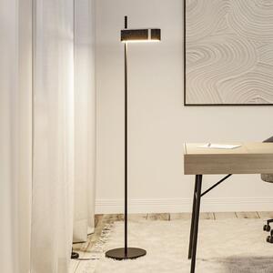 Paulmann Smart LED-stojna svetilka Jagun, antracit, 151 cm filc, zatemnjen, Siva, Dnevna soba / jedilnica, Tkanine / tekstil, Sodobni, Prostostoječa stropna svetilka