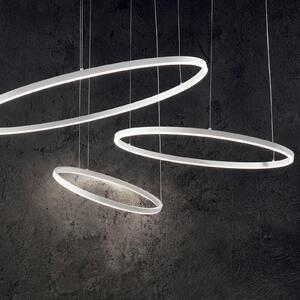 IDEAL LUX Ideal Lux LED obesna svetilka Oracle Slim Ø 50 cm bela 3.000 K, Bela, Dnevna soba / jedilnica, Kovina, Sodobni