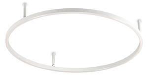 IDEAL LUX Ideal Lux LED stropna svetilka Oracle Slim Ø 70 cm, bela, 3.000 K, Bela, Dnevna soba / jedilnica, Aluminij, Sodobni