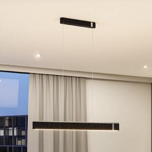Paulmann Smart LED obesna svetilka Jagun, antracit, 100 cm, filc, zatemnjen, Siva, Dnevna soba / jedilnica, Tkanine / tekstil, Sodobni