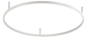 IDEAL LUX Ideal Lux LED stropna svetilka Oracle Slim Ø 90 cm, bela, 3.000 K, Bela, Dnevna soba / jedilnica, Aluminij, Sodobni