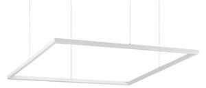 IDEAL LUX Ideal Lux LED obesna svetilka Oracle Slim 90 x cm bela 3.000 K, Bela, Dnevna soba / jedilnica, Aluminij, Sodobni