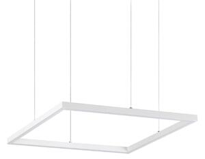 IDEAL LUX Ideal Lux LED obesna svetilka Oracle Slim 50 x cm bela 3.000 K, Bela, Dnevna soba / jedilnica, Aluminij, Sodobni