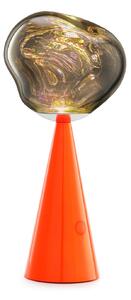 Tom Dixon LED baterijska namizna svetilka Melt fluoro/rdeča višina 29 cm IP44, zatemnjen, Rdeča, Dnevna soba / jedilnica, Plastika, Dizajn