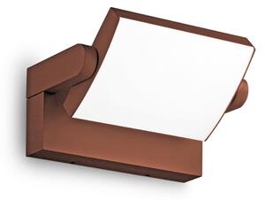 IDEAL LUX Ideal Lux LED zunanja stenska svetilka Swipe, kava, IP54, 3.000 K, Rjava / rjasta, Kovina, Sodobni