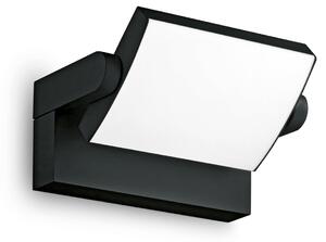 IDEAL LUX Ideal Lux LED zunanja stenska svetilka Swipe, črna, IP54, 3.000 K, Črna, Kovina, Sodobni