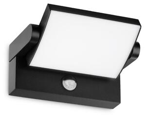 IDEAL LUX Ideal Lux LED zunanja stenska svetilka Swipe Sensor, črna, IP54, Črna, Kovina, Sodobni