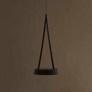 Sigor LED obesna svetilka Mahina, črna, Ø 17 cm, kovina, CCT, zatemnjen, Črna, Dnevna soba / jedilnica, Aluminij, Sodobni