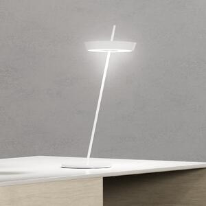 Sigor LED namizna svetilka Mahina, bela, višina 36 cm, kovina, CCT, zatemnjen, Bela, Dnevna soba / jedilnica, Aluminij, Sodobni