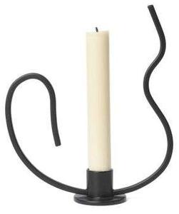 Ferm LIVINGferm LIVING - Valse Candle Holder Low Black ferm LIVING