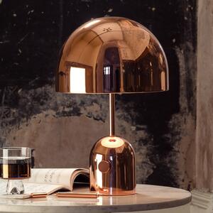Tom Dixon LED namizna svetilka Bell, bakrena, 43 cm, z možnostjo zatemnitve, zatemnjen, Bakrena, Dnevna soba / jedilnica, Kovina, Dizajn