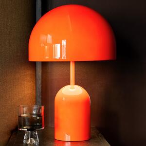 Tom Dixon LED namizna svetilka Bell, rdeča, višina 43 cm, z možnostjo zatemnitve, zatemnjen, Rdeča, Dnevna soba / jedilnica, Kovina, Dizajn