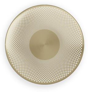 Northern LED stenska svetilka Glint v barvi medenine, jeklo, Ø 25 cm, zatemnjen, Zlata / medeninasta, Dnevna soba / jedilnica, Aluminij, Dizajn