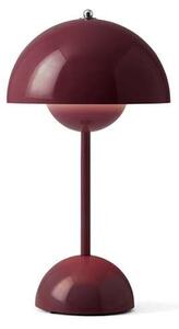 &Tradition&Tradition - Flowerpot VP9 Portable Namizna Svetilka Temno Plum &Tradition